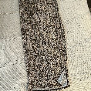 Sheen size extra small leopard print incredibly high slit